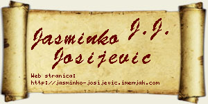 Jasminko Josijević vizit kartica